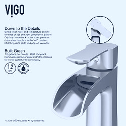 VIGO Paloma Single Hole Bathroom Faucet